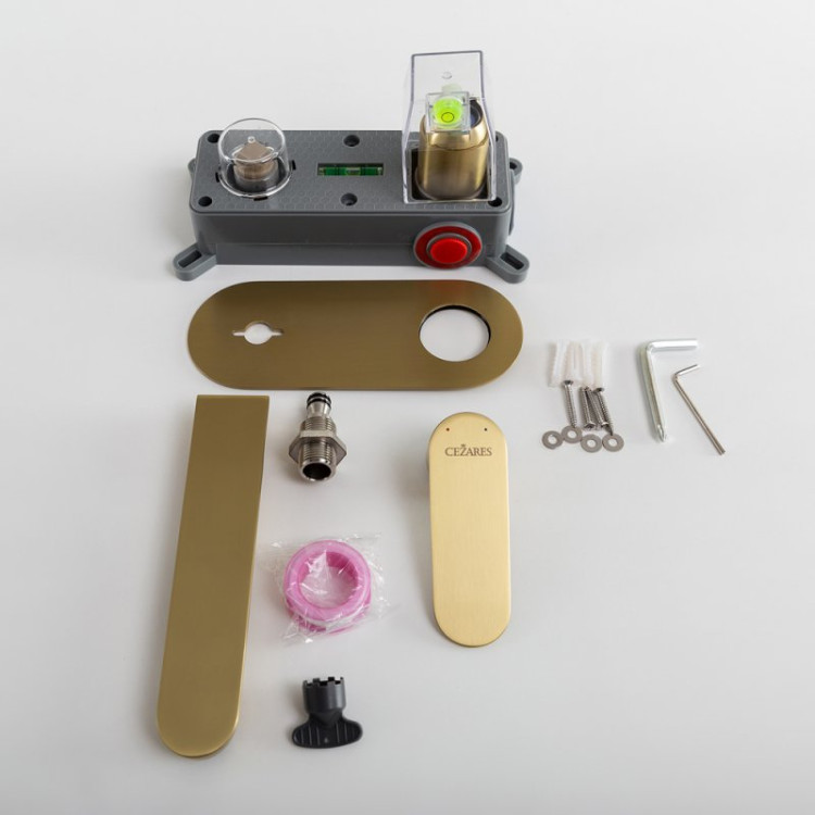 Смеситель для раковины встраиваемый с внутренней частью, без донного клапана Cezares STYLUS-BLI1-01-W0