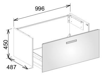 Тумба под раковину Keuco Royal Universe 32770170000