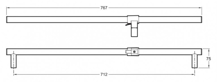 Душевая штанга Jacob Delafon E8524-CP