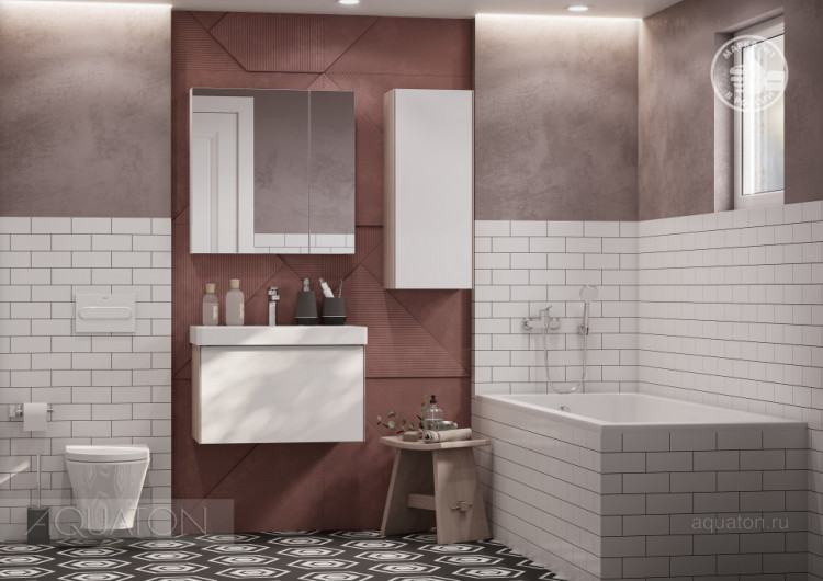 Тумба под раковину Aquaton Асти 70 белый/ясень шимо 1A263001AXD70