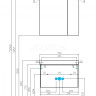 Тумба под раковину Aquaton Асти 70 белый/ясень шимо 1A263001AXD70