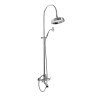 Душевая стойка со смесителем для ванны, верхним и ручным душем, 20 см Cezares LORD-CVD-02-M