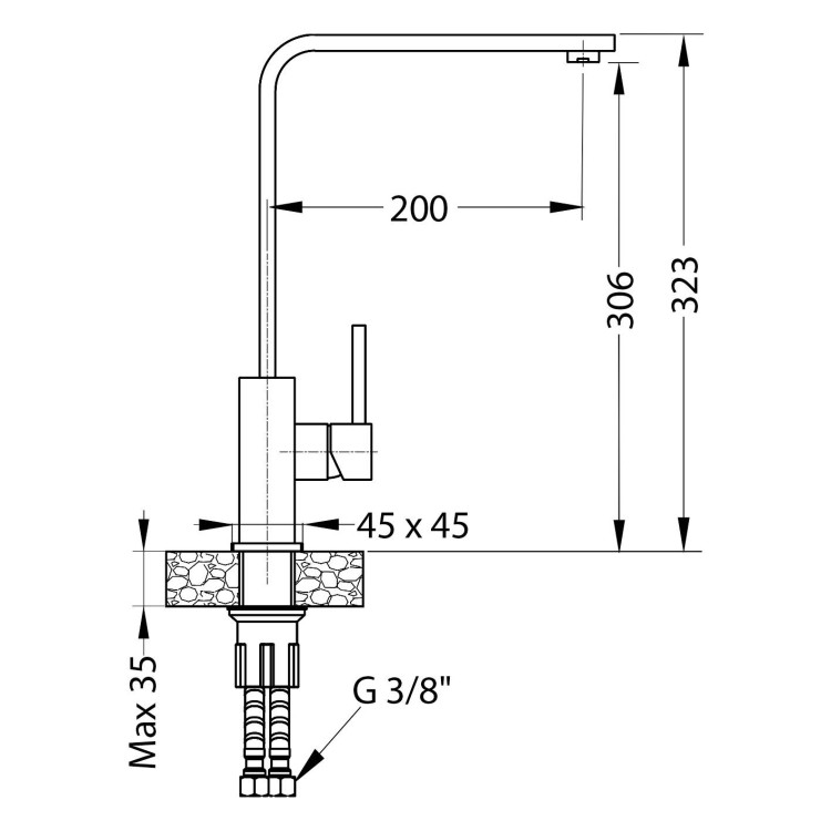 Смеситель для мойки ALVEUS GENESIS JENNY BRS