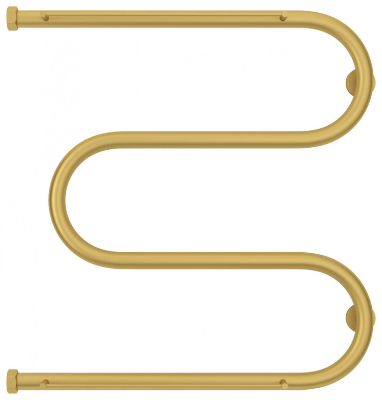 Полотенцесушитель водяной Сунержа М-образный 2 полки+ 600х600 Матовое золото