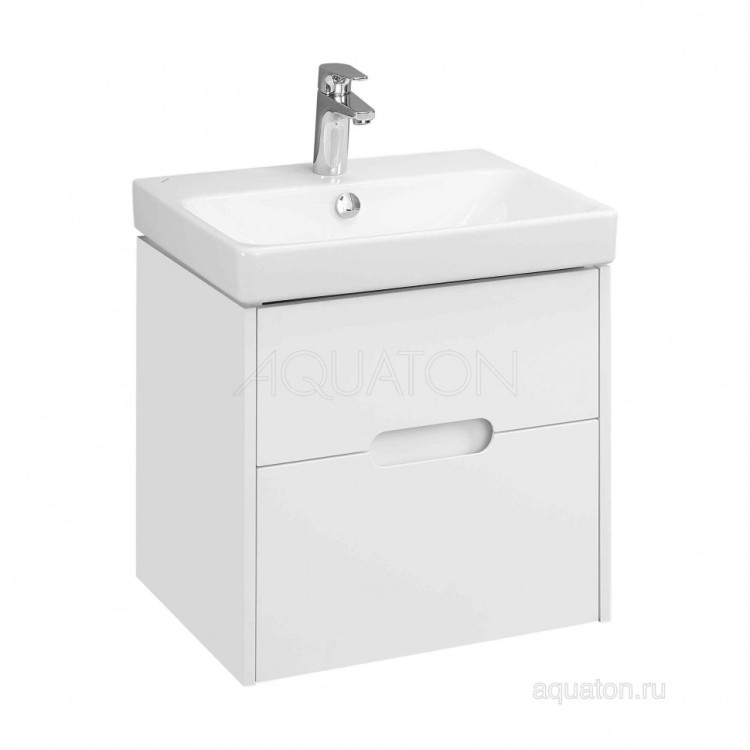Тумба под раковину AQUATON Оливия 55 белый матовый 1A254201OL010