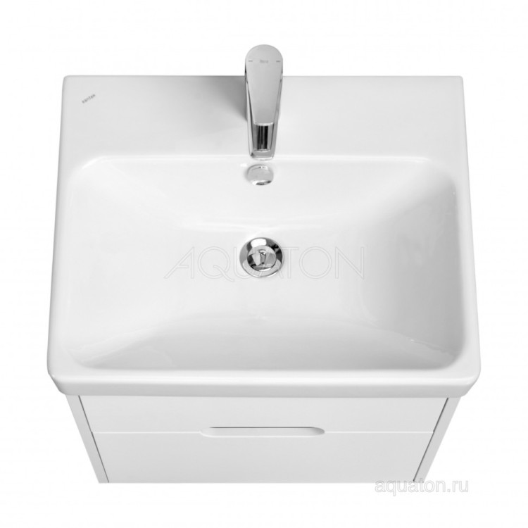 Тумба под раковину AQUATON Оливия 55 белый матовый 1A254201OL010