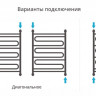 Полотенцесушитель водяной Сунержа Элегия+ 800х600 Шампань