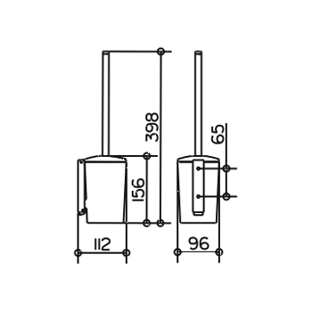Щетка для унитаза Keuco Edition Palais 40064 010100