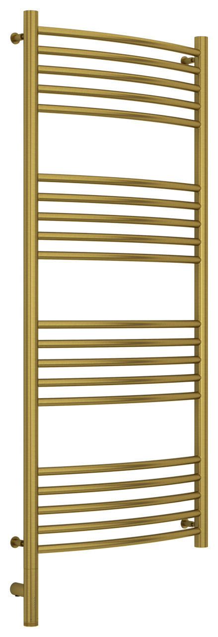 Полотенцесушитель электрический Сунержа Богема 3.0 выгнутая 1200х500 МЭМ левый Состаренная латунь