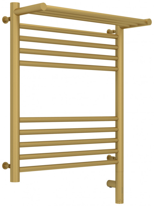 Полотенцесушитель электрический Сунержа Богема с полкой 3.0 600х500 / МЭМ правый Матовое золото