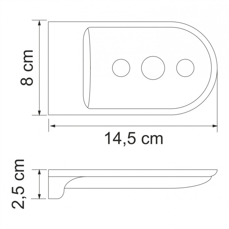 WasserKRAFT Kammel K-8369WHITE Мыльница решетка
