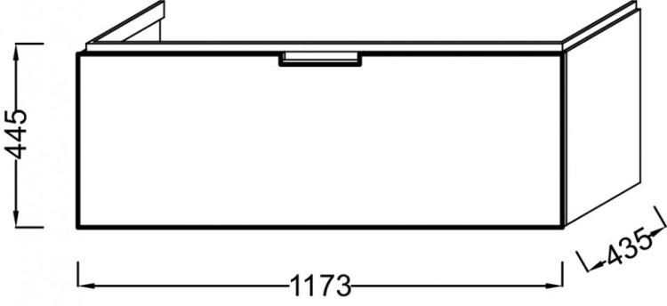 Мебель для раковины 120 см Jacob Delafon REVE EB1133-442