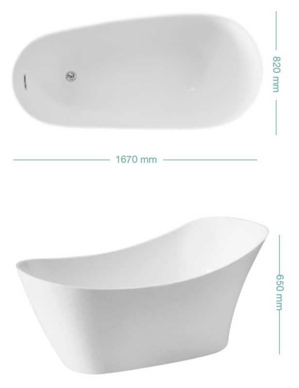 Акриловая ванна Kerasan Waldorf 170x80