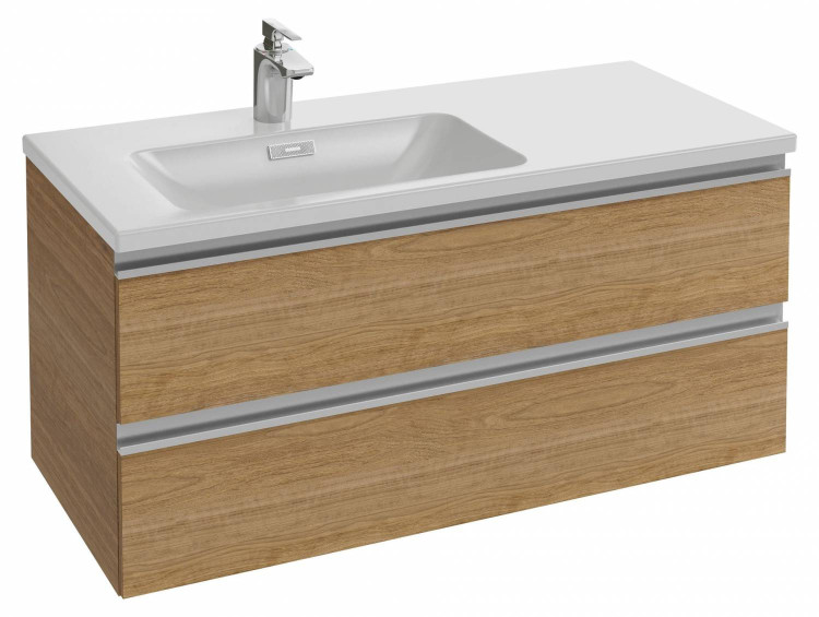 Мебель для раковины-столешницы 100 см, под левостороннюю раковину, ореховое дерево Jacob Delafon VOX EB2025-RA-E16