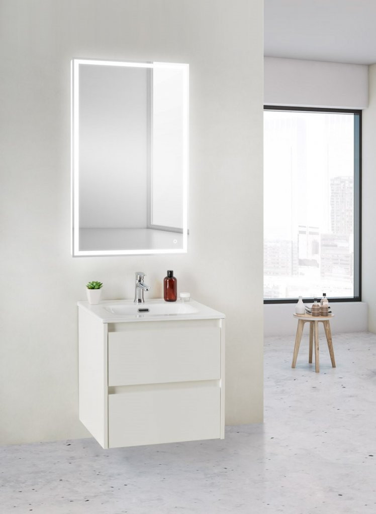 База под раковину подвесная с двумя выкатными ящиками BelBagno KRAFT 39-500/390-2C-SO-RNN