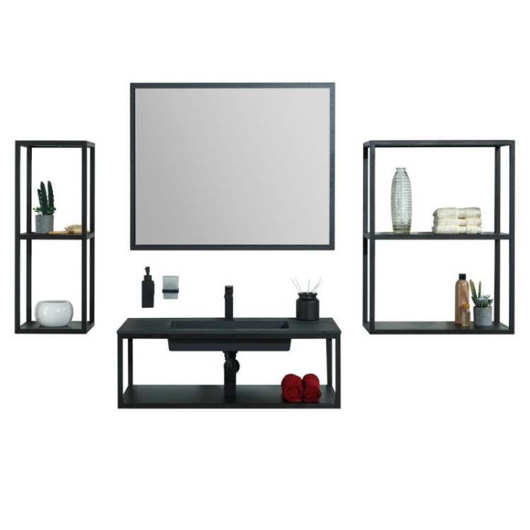 Вставка для подвесной металлической полки,26x26x1,6 Cezares CADRO-30/30-MENS-NERO