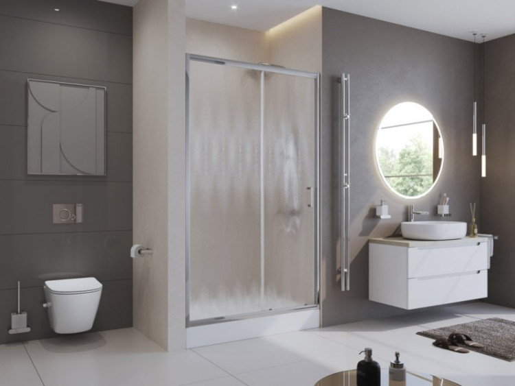 Душевая дверь в нишу BELBAGNO UNO-195-BF-1 BelBagno UNO-195-BF-1-100-P-Cr