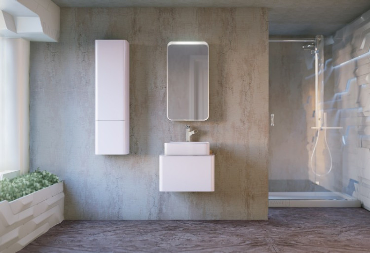 Зеркальный шкаф Raval Pure 45 с подсветкой