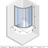 Душевой уголок Riho Lucena Quadrant 90x90 с поддоном