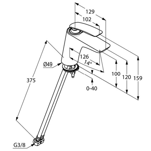 Смеситель для раковины Kludi Balance 520269175