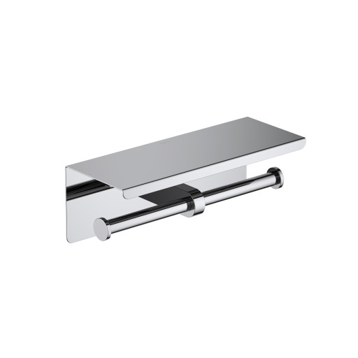 Бумагодержатель двойной с полкой Aquatek AQ4909CR Оберон