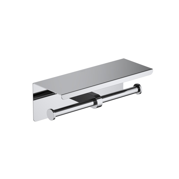 Бумагодержатель двойной с полкой Aquatek AQ4909CR Оберон