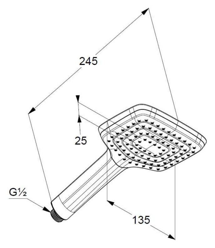 Ручной душ Kludi Freshline 6450005-00