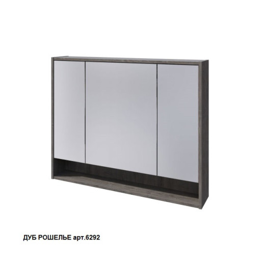 Зеркальный шкаф 100 , три двери
