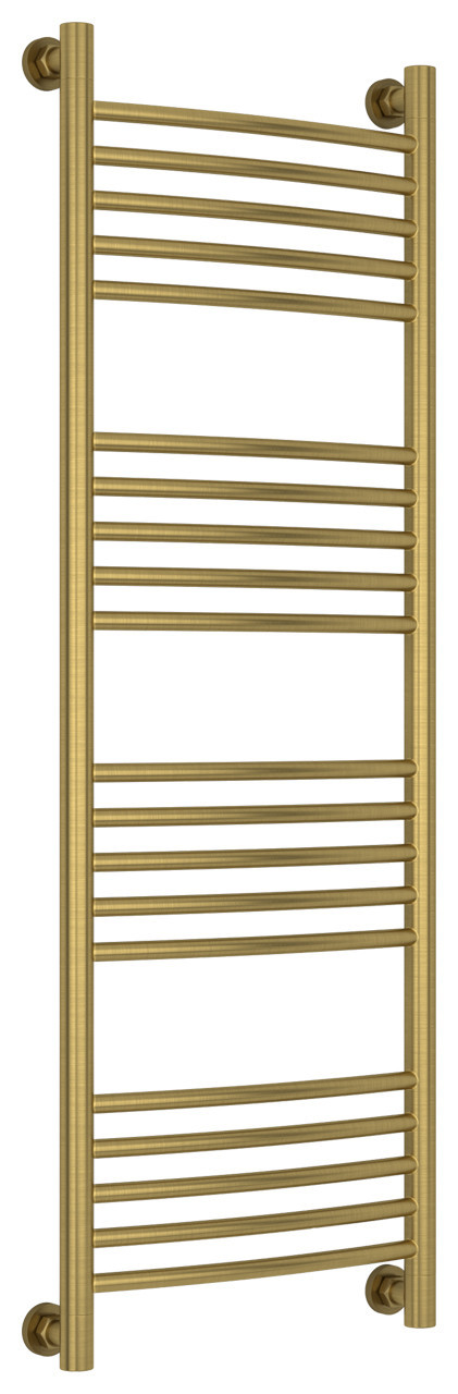 Полотенцесушитель водяной Сунержа Богема+ выгнутая 1200х400 Состаренная латунь