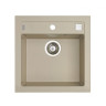 Мойка ALVEUS FORMIC 20 GRANITAL+ PEBBLE-G02M 520x510x200;1x с сифоном 1127749,