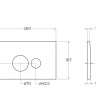 Кнопка смыва BelBagno Cezares BB081CR