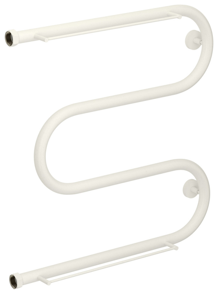 Полотенцесушитель водяной Сунержа М-образный 2 полки+ 600х600 Матовый белый