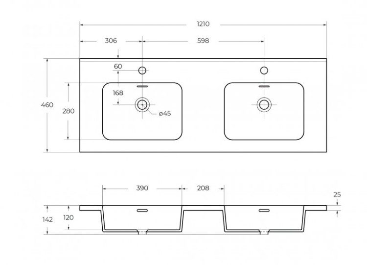 Шкафчик подвесной с одной распашной дверцей, реверсивный Cezares 55246