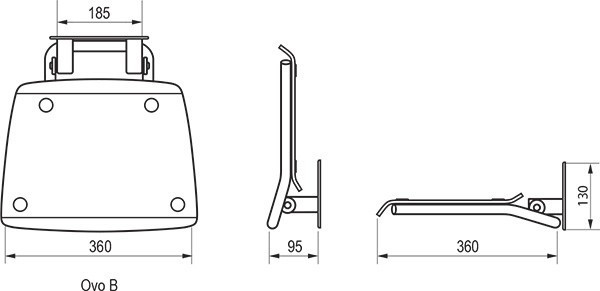 Сиденье для душа Ravak Ovo B B8F00000