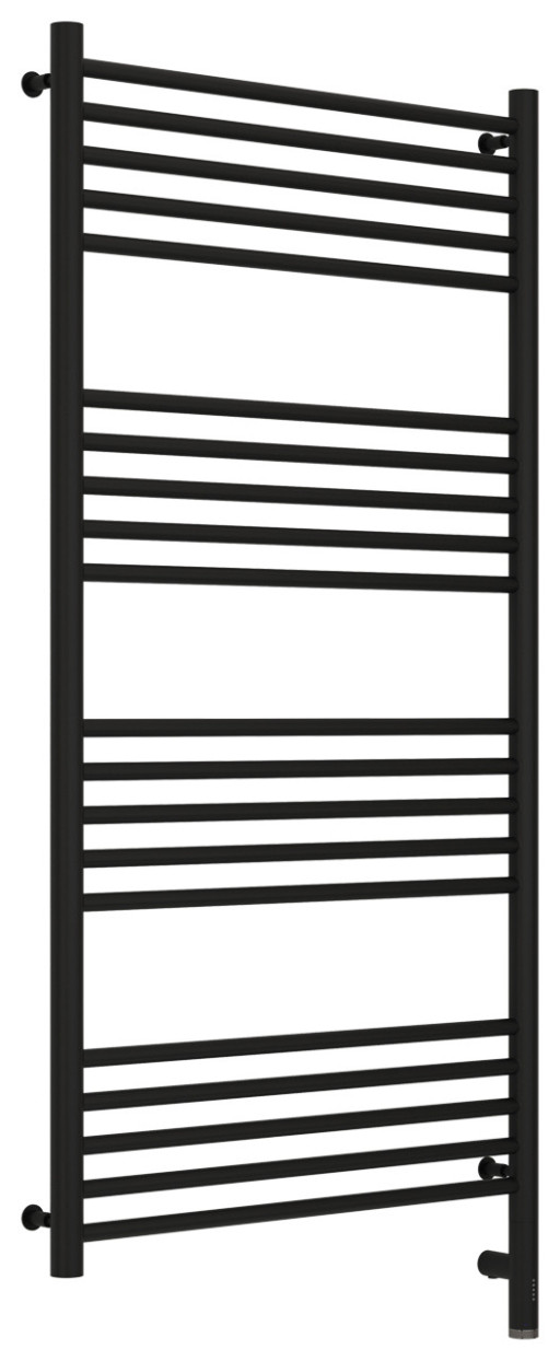 Полотенцесушитель электрический Сунержа Богема 3.0 прямая 1200х600 МЭМ правый Матовый чёрный
