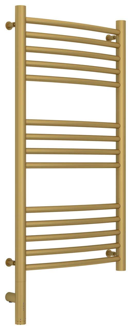 Полотенцесушитель электрический Сунержа Богема 3.0 выгнутая 800х400 МЭМ левый Матовое золото