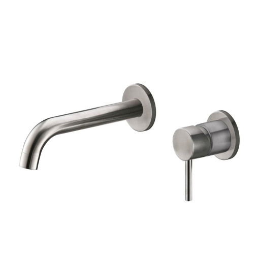 Смеситель для раковины без донного клапана встраиваемый, нержавеющая сталь Cezares ETN-BLVM-2-IN