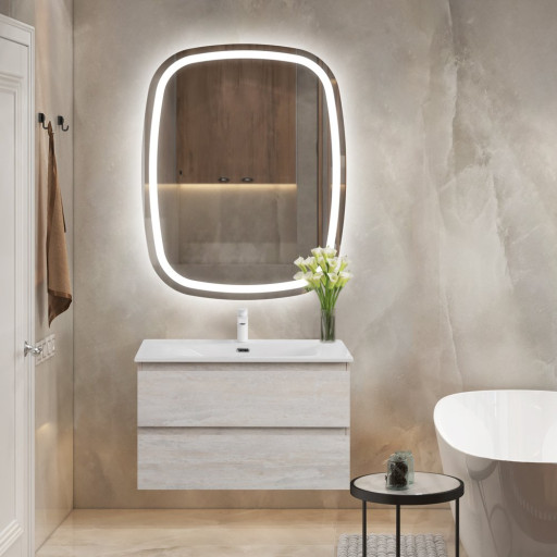 База под раковину подвесная с двумя выкатными ящиками Cezares MOLVENO-100-2C-SO-BG