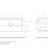 База под раковину подвесная с двумя выкатными ящиками Cezares MOLVENO-100-2C-SO-BG