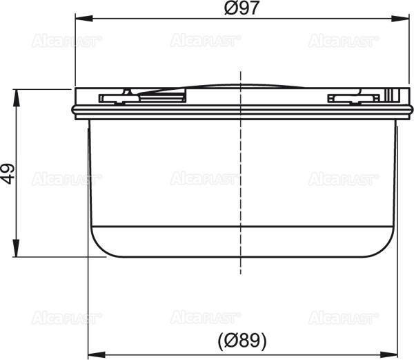 Гидрозатвор мокрый для APV26, APV26C Alcadrain APV0050