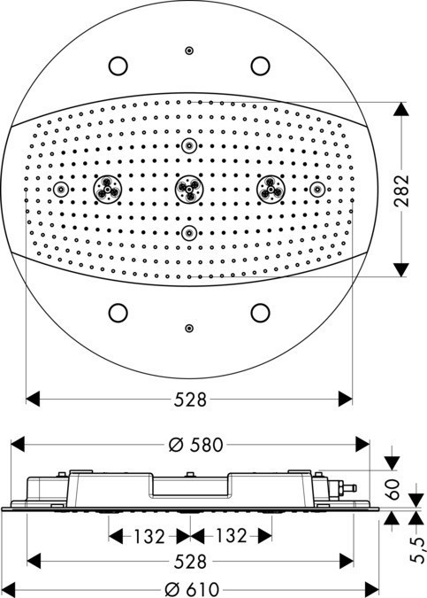 Душевая система Hansgrohe Raidance Rainmaker 28404000 с термостатом