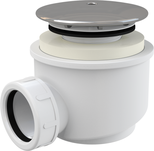 Сифон для душевого поддона, хром Alcadrain A47CR-60