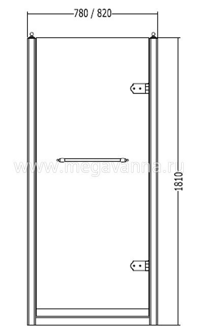 Душевая дверь в нишу Ravak PDOP1-80