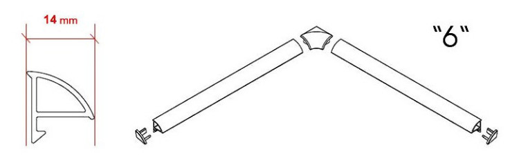 Набор заглушек и уголков Ravak 6 B440000001