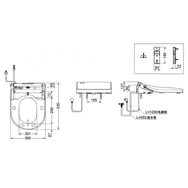 Сиденье для унитаза Toto MH series TCF4732G#NW1