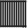 Отопительный радиатор Сунержа Эстет-11 EU50 500х540 12 секций Матовый чёрный
