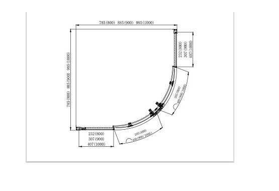 Душевой уголок Aquatek AQ ARI RO 08020CH