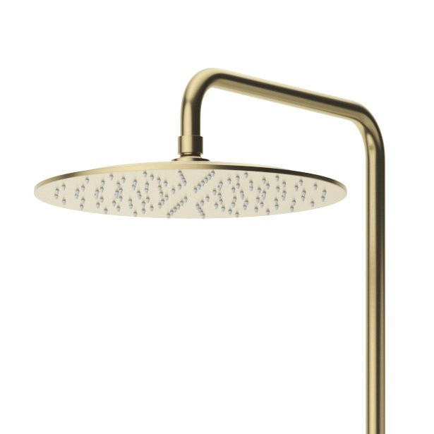 Душевая стойка телескопическая, с верхним и ручным душем c тонкой ручкой Cezares LEAF-CDA-25-L-NOP