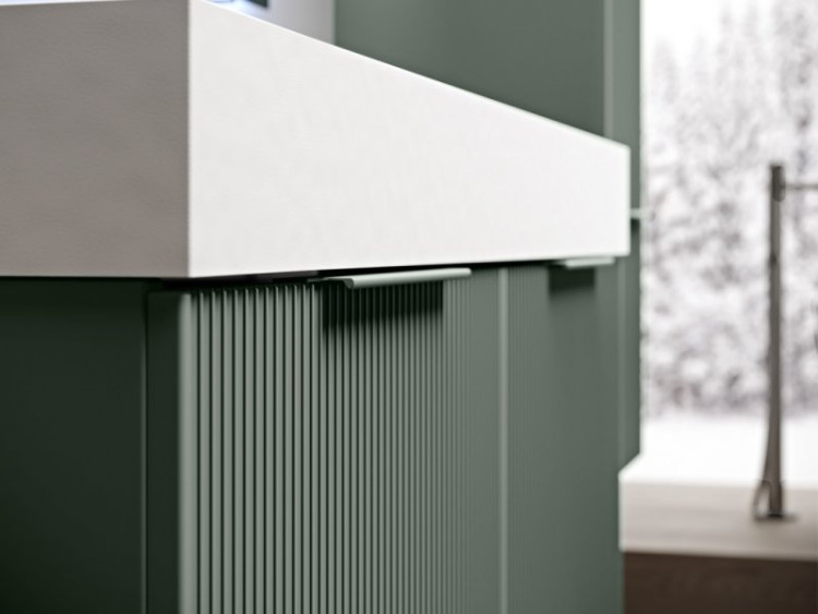 Тумба подвесная под раковину с выдвижным ящиком Cezares 55421