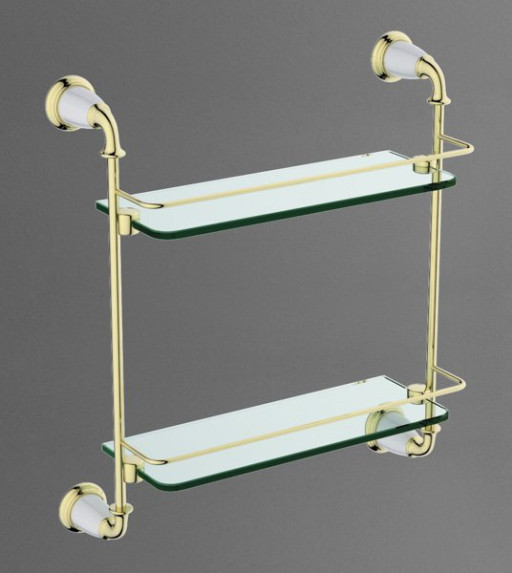 Двойная стеклянная полка ART&amp;MAX AM-3684Do